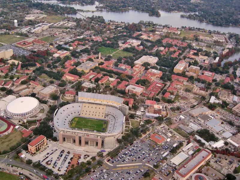 Louisiana State University and Agricultural & Mechanical College campus — Aerial shot of Louisiana State University 's campus